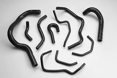 Black Honda CRV B18 B20 1997-2001 Silicone Radiator Hose Kit 1998 1999 2000 2001 • $135