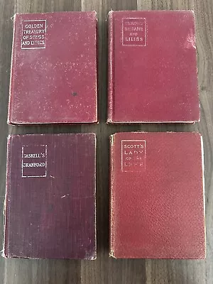 4 Antique MACMILLAN POCKET CLASSICS Gaskell’s Cranford Scott’s Lady Lake Sesame • $18