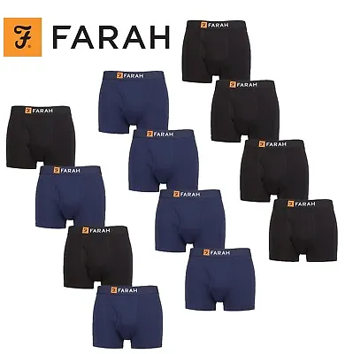 Mens Keyhole Trunks Soft Cotton- Plain And Striped Sizes SMLXLXXL 4PK- Farah • £19.99