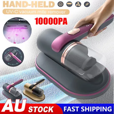Wireless Bed Vacuum Cleaner 10000Kpa UV-C Mite Remover Home Cleaning Appliances • $41.49