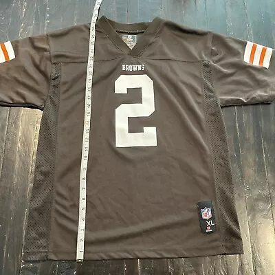 Cleveland Browns Johnny Manziel NFL Shop Jersey Youth Size XL • $20