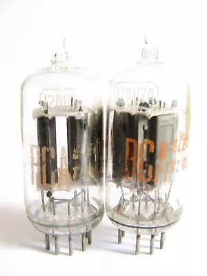 Matched Pair RCA Clear-Top 12AU7A (ECC82)TubesHickok TV7 Tests@ 117/105111/106 • $38.95