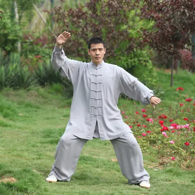 Chinese Kung Fu Tai Chi Uniform Martial Arts Shaolin Suit Wushu Clothes • $43.99