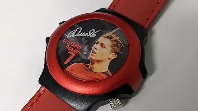 Manchester United Watch Cristiano Ronaldo Club Red And Black With Red Band -batt • $30