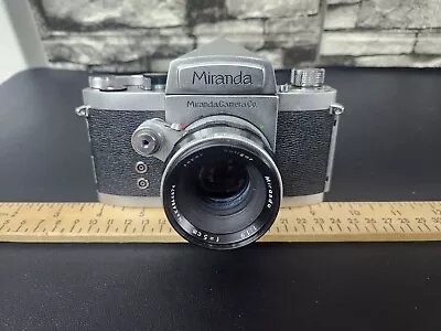 Vintage Miranda DR 35mm Film Camera Soligar F=5cm 1:1.9 Lens W/ Black Case • $50