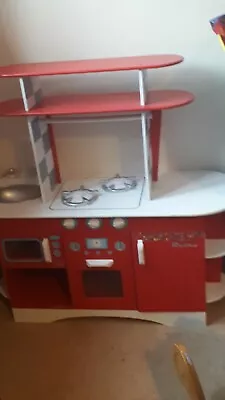 £15.99 • Buy Wooden Kitchen Toy Red And White