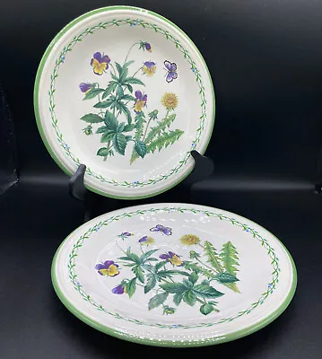 Mikasa Studio Nova Garden Bloom Set Of 2 Dinner Plates 10.75  / Flowers • $21.12