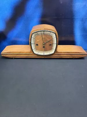 Vintage Original Mauthe Wooden Mantel Clock Germany W150 • $149.95