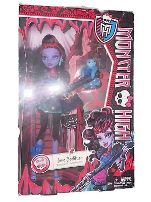 Monster High Doll Jane Boolittle First Run Doll New In Box 2013 • $60