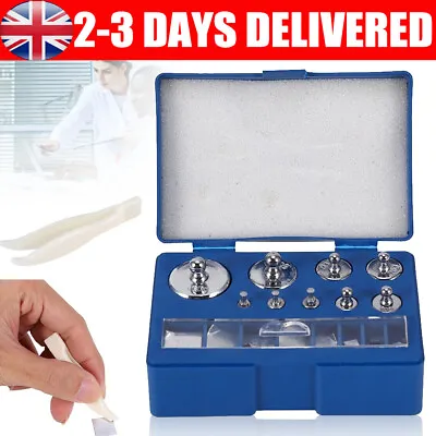 17pcs Weight 10mg-100g Chrome Plating Calibration Scale For Digital Balance Scal • £7.96