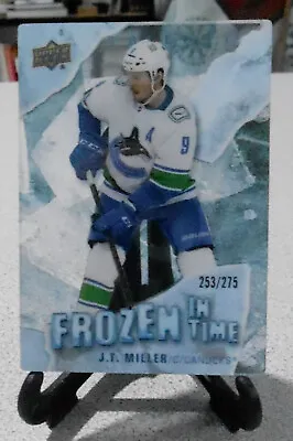 2022-23 UD Trilogy Frozen In Time FT-JM /275 J.T. Miller Vancouver Canucks • $20