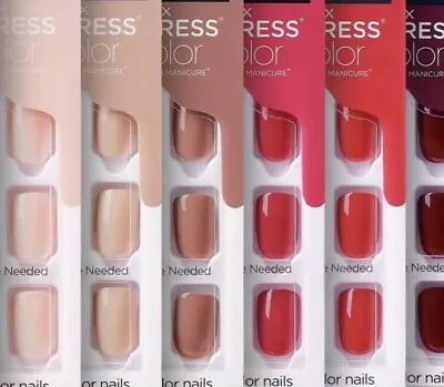 Kiss Impress Color Press-on Nails One-step Gel Manicure Glossy Plain You Choose • £12.99