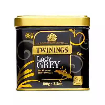 2xTwinings Lady Grey Loose Tea Caddy 100g Loose Tea Free Shipping World Wide • $72.74