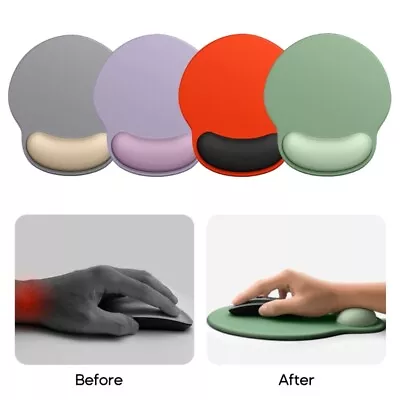 Mouse Pad Wrist Guard Mouse Wrist Rest Mat Ergonomic With 3D Armrest For Girls • £11.10