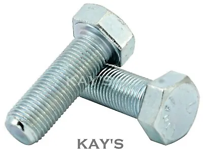 1/2  Unf Set Screws Fully Threaded 20tpi Hexagon Head Imperial Bolts Zinc Plated • £6.13