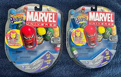 2 ~ 2010 Marvel Universe Mighty Beanz ~ Hulk & Elektra ~ NEW ON CARD • $22.99