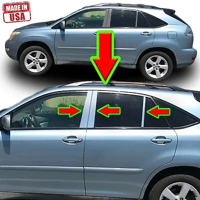 Chrome Pillar Trim For Lexus RX 04-09 6pc Set Door Cover Mirrored Window Post • $59.99