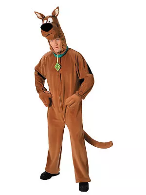 £42.98 • Buy Mens Deluxe Plush Scooby Doo Costume Adult Fancy Dress Party Outfit Official