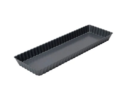 £15.65 • Buy Bakers Pride Non Stick Rectangular Flan Quiche Tart Tin 36 X 12cm Loose Base New