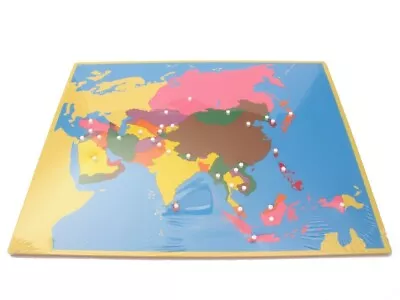 NEW Montessori Geography Material- Small Board Puzzle Map Of The ASIA  CLEARANCE • $17.99