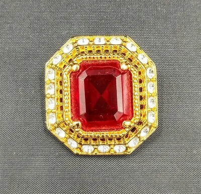 Brooch Pin Vintage Tatiana Faberge Imperial Collection Glass/Crystal   • $60