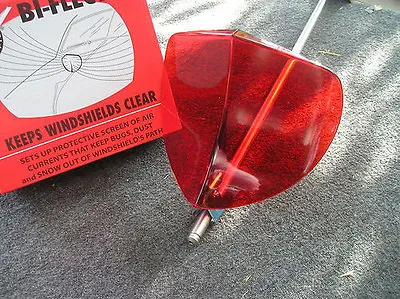 New Vintage Style Red Windshield Bug Deflector ! • $12.99