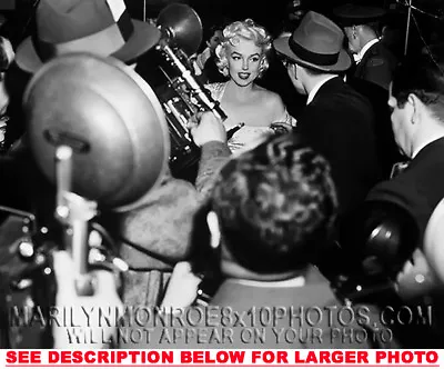 MARILYN MONROE MOBBED BY THE PRESS (1) RARE 8x10 PHOTO • $17.94