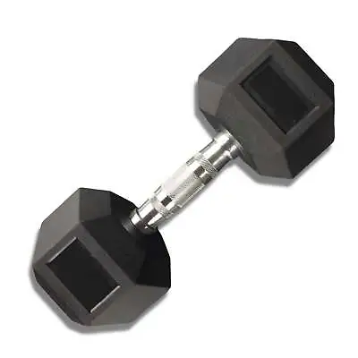 17.5kg Muscle Motion Rubber Hex Dumbbells (Sold Individually) • $56