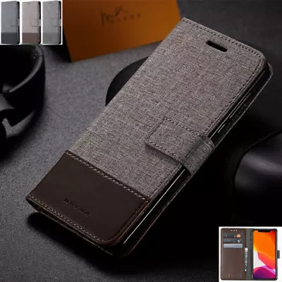 For Sony Xperia XA XZ Premium XZ1 XZ2 Magnetic Flip Leather Canvas Case Cover • $80