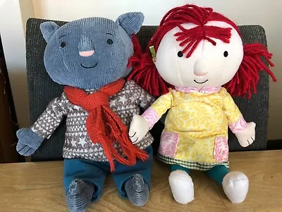 The Adventures Of Abney And Teal Ragdoll Soft Toys Plush Characters CBeebies X2 • £22.95