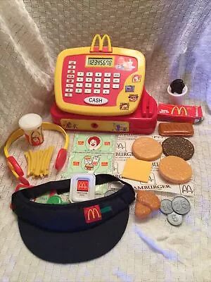 Vintage McDonalds Cash Register Toy 2004 Food Pretend Play Credit Card Burger • $158.99