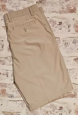 Footjoy Shorts Mens 36 Tan 10  Performance Stretch Tech Golf Tennis FJ Khaki • $24.99