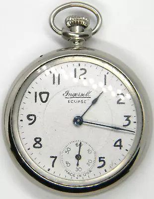 Antique Ingersoll Eclipse Double Sunken Sub Dial Vintage Pocket Watch Parts Lot • $49.99