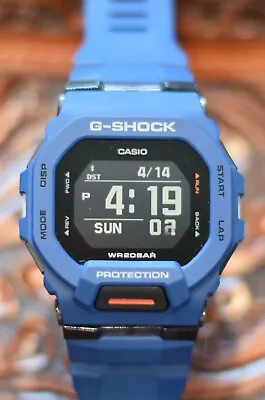 Casio G-SHOCK G-SQUAD GBD-200-2JF Bluetooth Men`s Blue Watch • $99