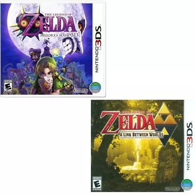 The Legend Of Zelda: Majora's Mask 3D & A Link Between Worlds 3DS New Game Bundl • $53.99