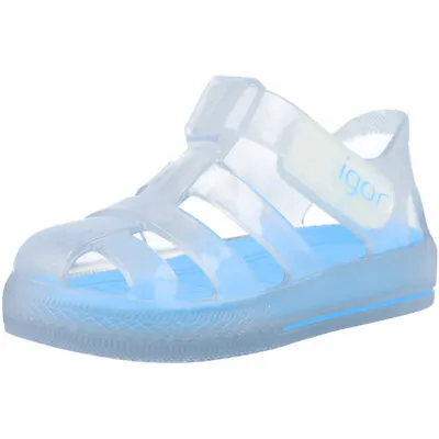 Igor Star Cristal Celeste PVC Flat Sandals • £28