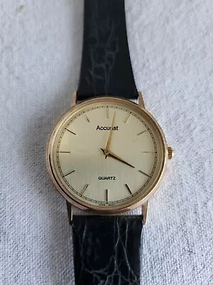 Gents Accurist 9ct Gold Watch • £250