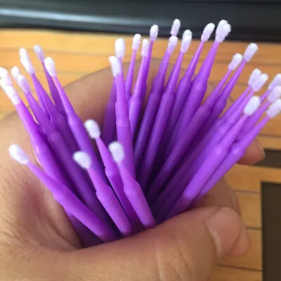 100x1.0mm Micro Small Tip Brush Purple Touch Up Paint Brush Tool Kit Accessories • £6.95