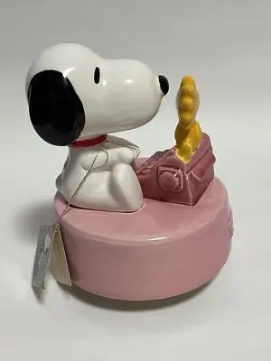 Snoopy Music Box “Yesterday” Schulz Pottery Figure Typewriter Ltd Vtg Rare JPN • $129.70