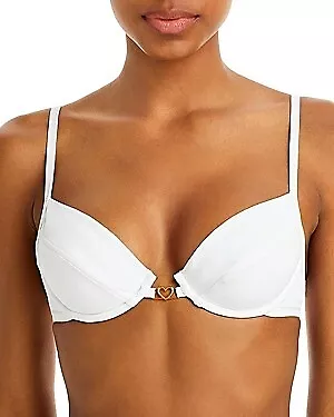 L*Space WHITE Stardust Underwire Bikini Swim Top US X-Small • $18.88