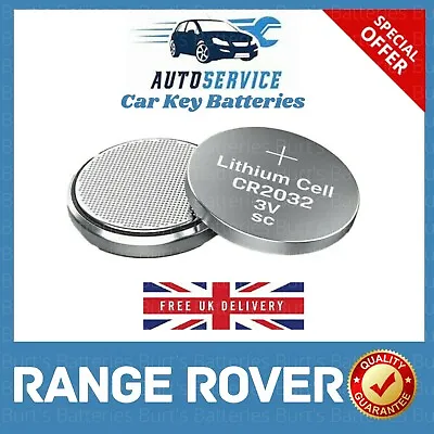 Car Key Fob Battery For Range Rover Remote Discovery Vogue Evoque Sport 2XCR2032 • £2.99