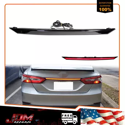 Smoked Trunk Lid Trim Replace Center Rear Taillight Bar For 2018-up Toyota Camry • $84.99