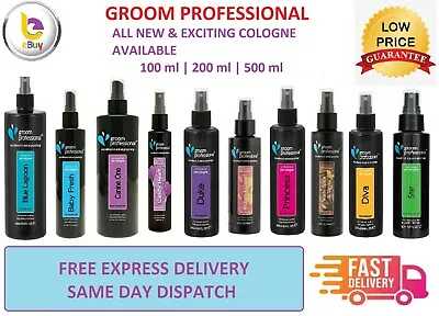 £3.29 • Buy Groom Professional Pet Cologne All Types Fresh Scent Spray 100/200/500 Ml