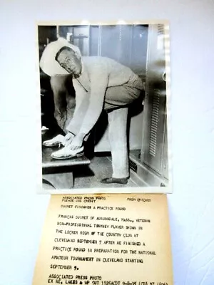 $44.99 • Buy Francis Ouimet Original Press Photo 1935 US OPEN GOLF 1913 CHAMPION 