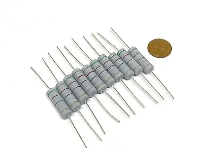 10 Pack 510 Ohm Metal Oxide Film Resistor 5W 5 Watt ±5% Tolerance 10x G82 • $12.13