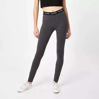 Jack Wills Womens Logo Waistband Leggings Activewear Training Sports Bottoms • £8