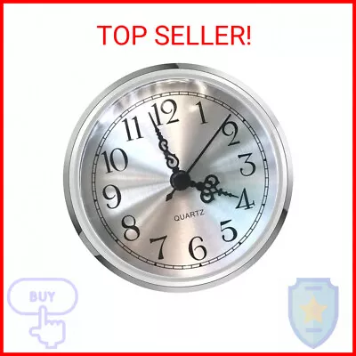 HILLHOME Mini Clock Insert 3-1/2 Inch (90 Mm) Round Quartz Clock Fit-up Movement • $15.06