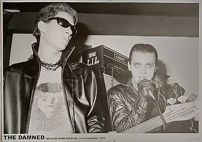 THE DAMNED Poster Captain Sensible 100 Club Punk Festival London 1976 • £14.99