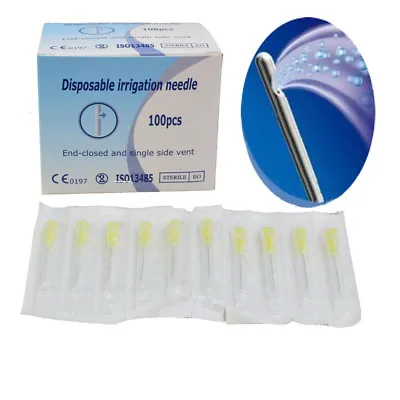 100pcs Dental Endo Irrigation Needle Tip End-closed Side Hole 30Ga Single Pack • $17.96