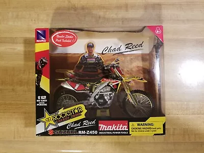 Chad Reed Makita Suzuki RM-Z450 1:12 Scale New Ray Toys Limited Edition • $249